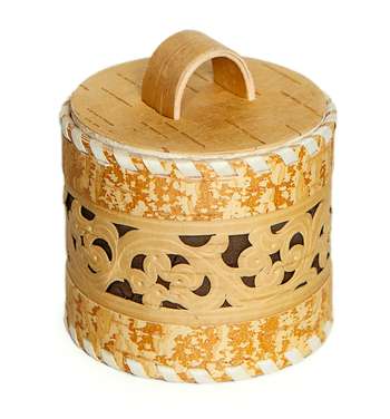 Household birch bark container